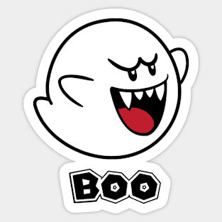 Boo! Spooky Halloween Ghost Sticker